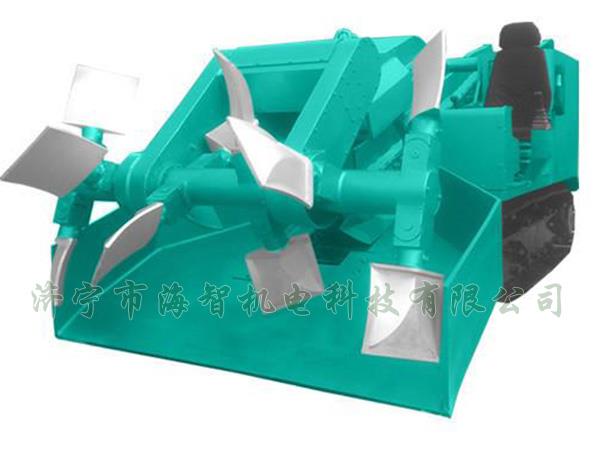 為了提高裝載效率，在取料方面通過滾耙式旋轉(zhuǎn)連續(xù)取料的方式